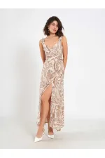 111557 Patterned Slit Dress