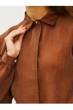 220579 Balloon Sleeve Shirt and Trouser Set