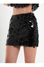 041115 Sequin Mini Skirt