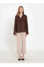 080820 Tencel Shirt with Lace Details