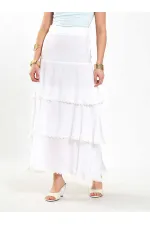 041040 Layered Ruffled Skirt