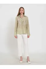 080820 Tencel Shirt with Lace Details