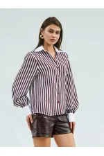 Chemise à col garni pour homme 080726