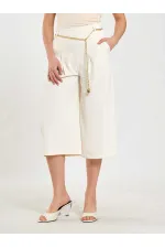 010872 Bermuda à ceinture à chaîne