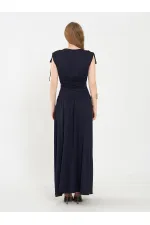 111691 Long Dress with Waistband