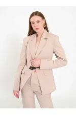 131066 Stella Jacket with Front Belt Buckle