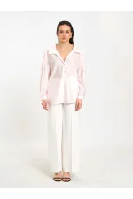 Chemise oversize à col ouvert 080811