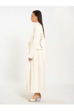 131049 V yaka Şallı Ceket