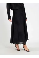 Jupe midi à volants 041192