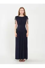111691 Long Dress with Waistband