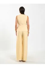 071892 Tokalı V Yaka Asimetrik Bluz