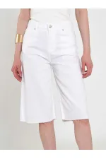 010878 Relaxed Fit Bermuda Denim Shorts