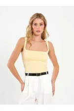 071857 Square Neck Strappy Blouse