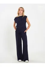 031628 Beli Lastikli Pantolon