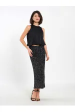 041185 Sequined Midi Skirt