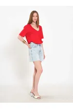 010877 Denim Mini Shorts