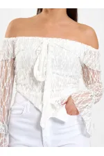 071832 Chemisier asymétrique à encolure bateau