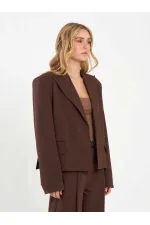 Veste oversize à épaules larges 131044