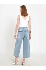 031667 Wide Leg Bermuda Shorts