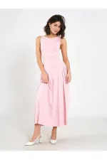 111717 Sleeveless Midi Dress