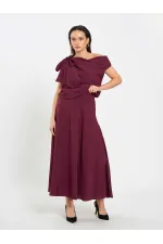 041162 Ruffled Midi Skirt