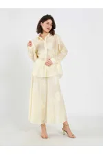 Chemise oversize brodée 080781