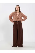031676 Pleated Loose Fit Belted Trousers 031676 Pleated Loose Fit Belted Trousers