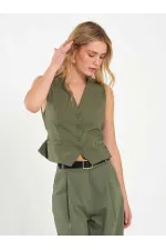 120738 Sırtı Tokalı Yelek