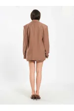 131046 Veste oversize à manches plissées