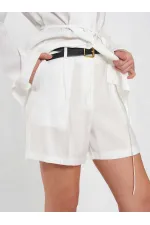 010867 Pileli Mini Şort