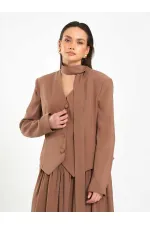 131049 Veste châle à col en V