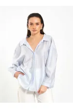 Chemise oversize à col ouvert 080811