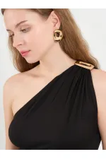 111688 Asymmetrical Waist Corset Dress