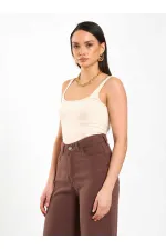 060332 U-Neck Slim Collar Tank Top