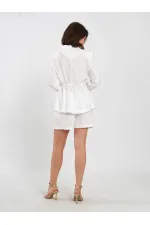 010867 Pileli Mini Şort