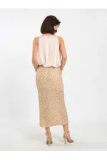 041185 Sequined Midi Skirt