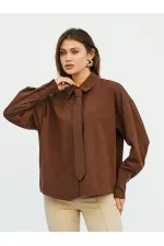 080733 Kravatlı Tek Cep Gömlek