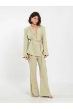 Pantalon à ceinture droite 031663