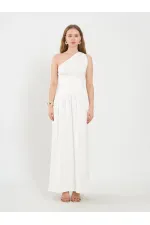 111688 Asymmetrical Waist Corset Dress