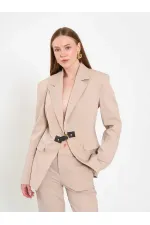 131066 Stella Jacket with Front Belt Buckle