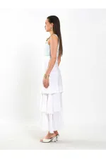 041040 Layered Ruffled Skirt