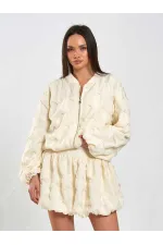 160893 Bomber Fermuarlı Ceket