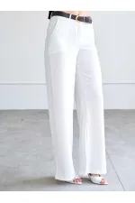 031661 Straight Cut Belted Trousers