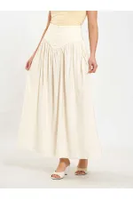 Jupe longue boutonnée sur le devant, style corset, référence 041171