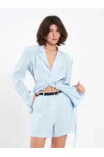 010867 Pileli Mini Şort