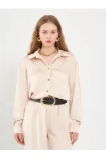 080771 Basic Saten Gömlek