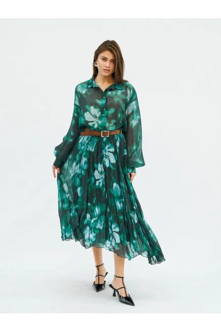 Jupe évasée en maille 041097