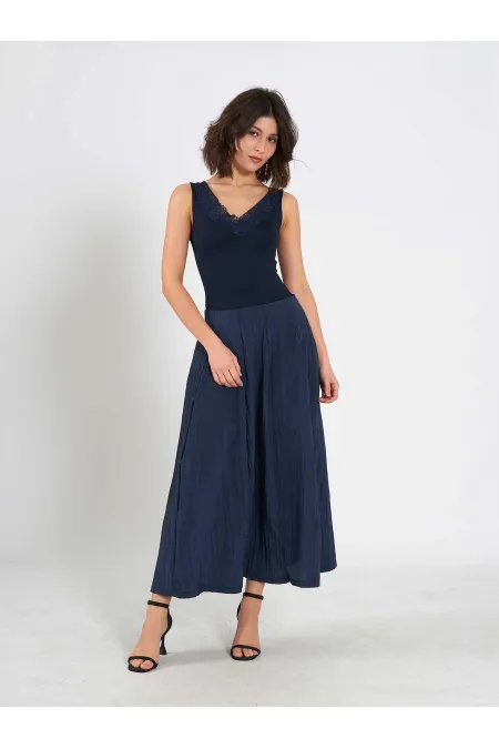 Jupe midi évasée 041188 avec dos élastiqué