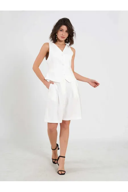 010876 Tek Pileli Bermuda