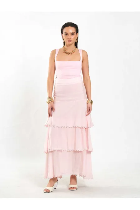 Jupe à volants superposés 041040